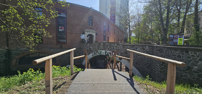 man sieht den Eingang der FestungMark Magdbeurg